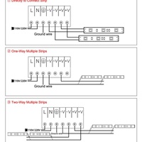 Controladores LED Inteligentes de Alta Calidad de 24 V 16.5 A/8.5 A, Controlador LED Regulable y Fuente de Alimentación de Pared con Suministros de 200 W 12 V 24 V 200 W