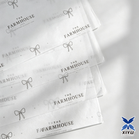 Feuilles de papier de soie imprimées avec logo, papier d'emballage personnalisé, papier cadeau pour boutique de vêtements, garniture de sac de shopping, décoration
