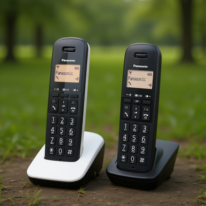 Teléfono Inalámbrico Doble Dect (Recargable) Blanco y Negro KX TGB612JTW - Product Image 3
