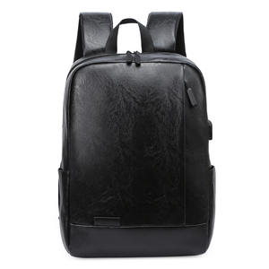 Sacs à dos pour ordinateur portable en PU minimalistes décontractés pour hommes, sélection premium, avec recharge externe, vente en gros et dropshipping disponibles - Product Image 4