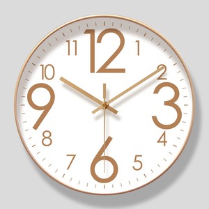 Modern Silent Round Wall <b>Clock</b> Analog Quartz Round Hanging <b>Clock</b> <b>Large</b> Number Display for Living Room Office - Product Image 1