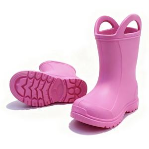 Bottes de pluie légères pour enfants en EVA 100% imperméables pour tout-petits-Chaussures unisexes de jardin et de saut en flaque (ODM/OEM) - Product Image 4
