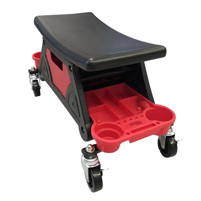 2023 табурет для хранения, роликовые механические сиденья, поворотные блокирующие колеса, автомобильные мобильные роликовые механики, кресло-ползунки