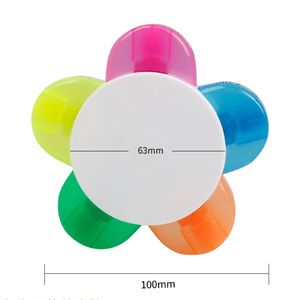 <span class=keywords><strong>Mini</strong></span> rotuladores Resaltadores de doble flor con logotipo personalizado, lindos suministros de arte creativo para niños y estudiantes, juego de dibujo, embalaje - Product Image 2