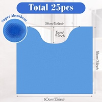 Tapis d'urinoir pour hommes salle de bain jetables couleur bleue tampons d'urinoir Super absorbants tapis de sol d'urinoir anti-dérapant