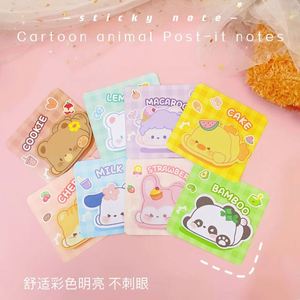 กระดาษโน้ตแบบมีกาวในตัวลายการ์ตูนสัตว์น่ารักธีมอาหาร ดีไซน์หลากหลาย สีสันสดใส ใช้งานได้สะดวก เหมาะสำหรับสำนักงานและโรงเรียน - Product Image 3
