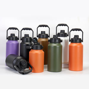 BORGE personalizado 2000ml/3000ml acero inoxidable aislado <span class=keywords><strong>1</strong></span> galón Growler frasco de vacío a prueba de fugas para deportes al aire libre Camping - Product Image 1
