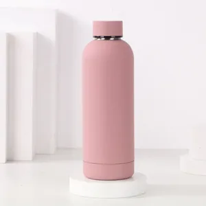 Gourdes de sport en acier inoxydable avec logo personnalisé, bouteilles d'eau isothermes pour voyage et extérieur, tasses thermos à double paroi sous vide - Product Image 4