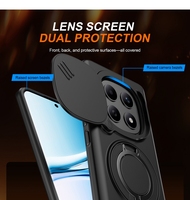 Casing Pelindung Magnetik Premium Heavy Duty Rugged Armor untuk Redmi Note 15 4G Dengan Penutup Kamera Geser Anti Benturan