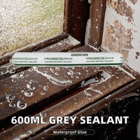 600ml Grey Sausage Aquarium Construction Waterproof Silicone Sealant Neutral Cure Adhesive Glue