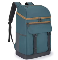 Sac à dos isotherme portable en aluminium avec bandoulière, capacité 24L, pour pique-nique, champagne, bière - Conception pliable et durable