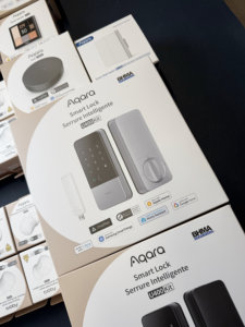 Serrure intelligente <span class=keywords><strong>Aqara</strong></span> UWB avec lecteur d'empreintes digitales, couleur argent, batterie rechargeable, compatible <span class=keywords><strong>HomeKit</strong></span>/Alexa/Home Assistant - Product Image 5