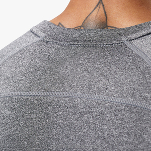 T-Shirt da uomo con Logo personalizzato a trasferimento termico rapido e asciutto <span class=keywords><strong>abbigliamento</strong></span> da uomo 100% poliestere Activewear Muscle Fit T-Shirt per allenamento in palestra - Product Image 5