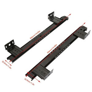 Keyboard Tray Guide Rail 358mm Silent <b>Slide</b> For Computer Desk With Hanging Brackets - Product Image 4