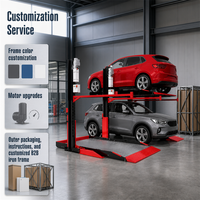 Système de stationnement vertical pour voitures AC 220V/380V, élévateur hydraulique à deux poteaux pour villas privées et garages familiaux