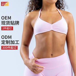 Sujetador Deportivo de Yoga sin Costuras Personalizado para Mujer, de Secado Rápido, sin Tirantes, para Correr y Hacer Ejercicio, OEM ODM Guangzhou - Product Image 2