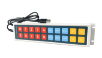 Barra de Botones Táctiles de Alta Calidad LIFPOS para Sistema de Visualización en Cocina, 20 Botones Programables para Sistema KDS