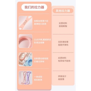 Bande de résistance Kiyoshi Figure-8 50x10x1cm, corde élastique pour yoga, équipement d'étirement à domicile - Product Image 2