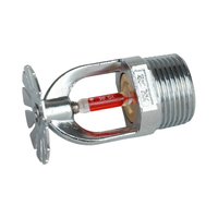 Tête de sprinkler incendie suspendue DN20 Q5, filetage en acier inoxydable, décharge d'eau K115 68 ℃   Têtes de sprinklers anti-incendie