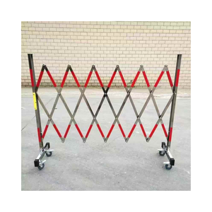 Barrera de Seguridad Móvil de Acero Inoxidable, Valla Plegable para Construcción, Barrera de Tráfico Duradera para Seguridad Vial, Equipo de Seguridad - Product Image 4