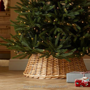 JY Wholesale Rattan Wicker Willow <strong>Christmas</strong> <strong>Tree</strong> <strong>Stand</strong> and Accessories Including Skirt Collar - Product Image 2