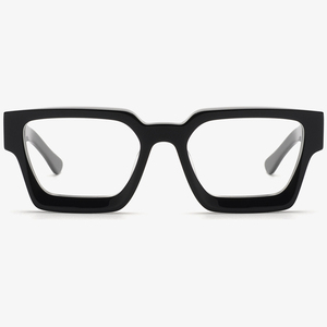 2023 nouveau pas cher Vintage surdimensionné carré métal cadre lunettes Anti lumière bleue filtre ordinateur acétate lunettes unisexe pour hommes 2022 - Product Image 4