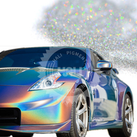 Pigment holographique micro flocon Pigment libre holographique Peinture automobile Poudre scintillante en métal