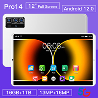 El nuevo 2025 Mini Pad Tablet PC con 16GB RAM 1TB ROM Dual SIM Pantalla de 12 pulgadas y GPS Tarjeta SIM dual Pantalla táctil 5G