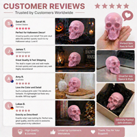 Mini-ornements de crânes d'Halloween, crânes humains décoratifs effrayants en plastique pour accessoires de maison hantée, décoration gothique pour la maison, structure