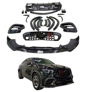 Kit carrozzeria di alta qualità per <span class=keywords><strong>Mercedes</strong></span>-Benz GLE63 53 450 coupé Upgrade <span class=keywords><strong>B</strong></span> stile diffusore anteriore labbro posteriore sopracciglio in fibra di carbonio - Product Image 1