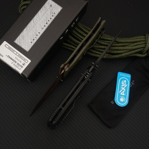 มีดพับ BM 273 สำหรับการใช้งานทางยุทธวิธี ใบมีด CPM-CruWear แบบ Drop Point ด้ามจับ G10 มีดสำหรับตั้งแคมป์ มีดต่อสู้กลางแจ้ง สหรัฐอเมริกา โกดังสินค้า - Product Image 3