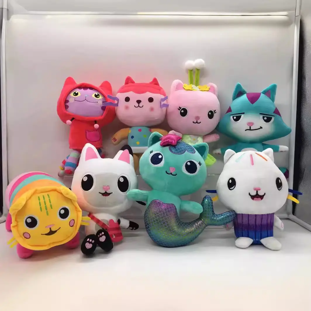 New Design Gabby's Doll House Plush 8'' Gabby's Dollhouse Baby Box Cat Plush Toys