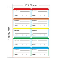 Étiquette de congélateur personnalisable et amovible, autocollante, pour la conservation des aliments, avec date, pour réfrigérateur, conteneurs et bouteilles, facile à nettoyer