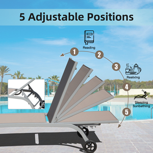 Chaise <span class=keywords><strong>de</strong></span> piscine moderne <span class=keywords><strong>de</strong></span> luxe chaises longues en aluminium empilable plage soleil lit <span class=keywords><strong>jardin</strong></span> mobilier extérieur métal Chaise longue - Product Image 3