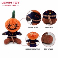 Peluche personnalisée haut de gamme, personnage monstre citrouille d'Halloween en peluche, fabricant OEM pour cadeaux de fête d'horreur, faible MOQ