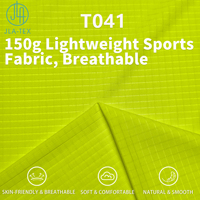 Tissu tricoté personnalisé en polyester et élasthanne 150 g/m² à séchage rapide, imprimé numériquement, léger et doux pour T-shirt de cyclisme, course à pied et sports