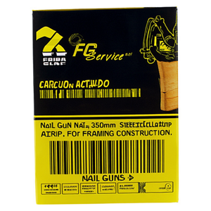 Clavos para pistola de clavos de 350 mm, de acero, en tira amarilla, para construcción de estructuras. - Product Image 3
