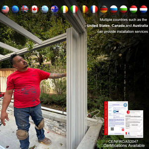 Nuova Pergola Retrattile <span class=keywords><strong>in</strong></span> Alluminio di Alta Qualità, Veranda <span class=keywords><strong>in</strong></span> Vetro <span class=keywords><strong>per</strong></span> Esterni, Giardino d'Inverno 4 Stagioni, Copertura <span class=keywords><strong>per</strong></span> Patio <span class=keywords><strong>per</strong></span> Villa - Product Image 5