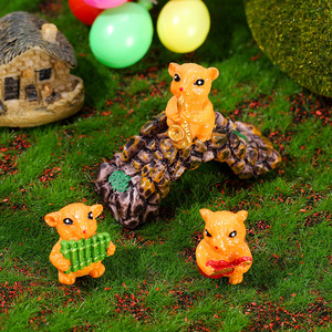 Figuras de Animales de Resina, Hámster Musical, Decoración de Jardín en Miniatura, Decoración del Hogar, Accesorios de Artesanía Artística - Product Image 1