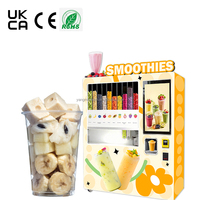 Distributeur automatique de smoothies aux fruits surgelés à grande capacité, 8 canaux, avec refroidissement par compresseur et surveillance à distance 4G LTE