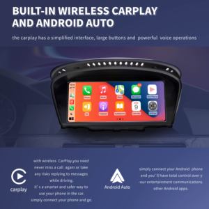 Schermo Touch da 8,8 Pollici con Apple CarPlay Wireless, Android Auto, GPS e Assistenza al Parcheggio per BMW <span class=keywords><strong>Serie</strong></span> 5 E60 E61 E63 E90 E91 E92 - Product Image 3