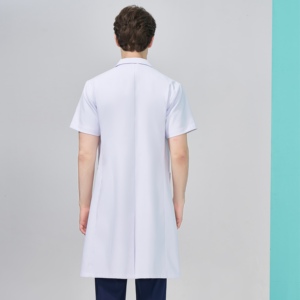 <span class=keywords><strong>เสื้อ</strong></span>กาวน์แพทย์ชายแบบปรับได้ สีขาว สำหรับช่างชีววิทยา ผ้าทอ - Product Image 3