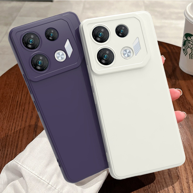 Infinix 4G 5G Microfiber Internal Sticker TPU Mobile Phone Protective Case 5G Soft Lens Straight Edge Cover Box
