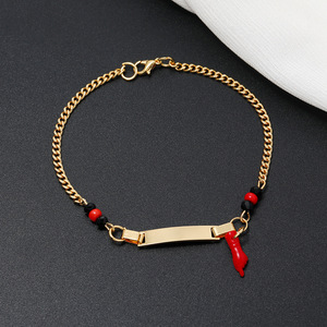 Pulsera Azabache Personalizada para Mujer, Chapada en Oro, con Nombre Grabado - Product Image 4