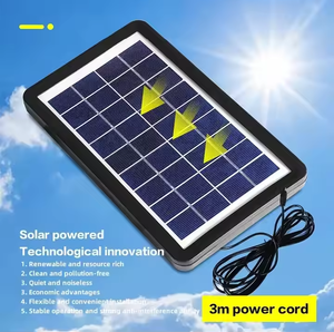 Solar Pedestal Floor Stand <b>Fan</b> 9 High-speed Battery Operated <b>Remote</b> <b>Control</b> Outdoor Household Rechargeable Standing Kl-1936a - Product Image 4