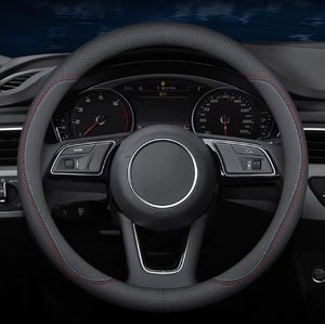 Coprivolante in pelle ultrasottile a forma di D antiscivolo per tutta la stagione traspirante traspirante universale per <span class=keywords><strong>auto</strong></span> <span class=keywords><strong>da</strong></span> uomo <span class=keywords><strong>donna</strong></span> - Product Image 2