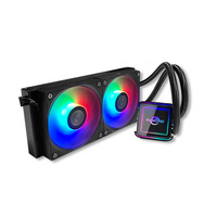 Refroidisseur de processeur liquide SM-240B/W-F, ventilateur ARGB PWM, refroidissement par eau AIO pour processeur Intel LGA1700 1200 115X AMD AM4, refroidisseur de PC de jeu de bureau