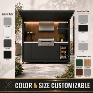 <span class=keywords><strong>Cucina</strong></span> Esterna sul <span class=keywords><strong>Lago</strong></span> con Tetto Retrattile, Barbecue a Gas Integrato e Armadietti per Terrazza sul <span class=keywords><strong>Lago</strong></span> - Product Image 2