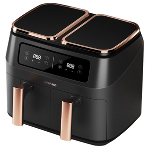 Anbolife Nouvelle <span class=keywords><strong>Friteuse</strong></span> à Air 8L à Double Panier, 8 Menus Préprogrammés, Grand Écran Numérique Intelligent, Contrôle avec 10 Menus Rapides Préprogrammés - Product Image 1