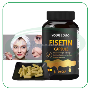 Capsules d'extrait de fisetine ASAP OEM, soins de santé, compléments alimentaires végétariens, fibres alimentaires, 200 mg, 98% de capsules de fisetine biologique - Product Image 2
